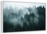 Misty Fir Forest Wall Art