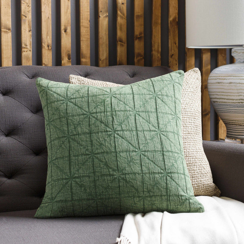 Grobraming Dark Green Pillow Cover