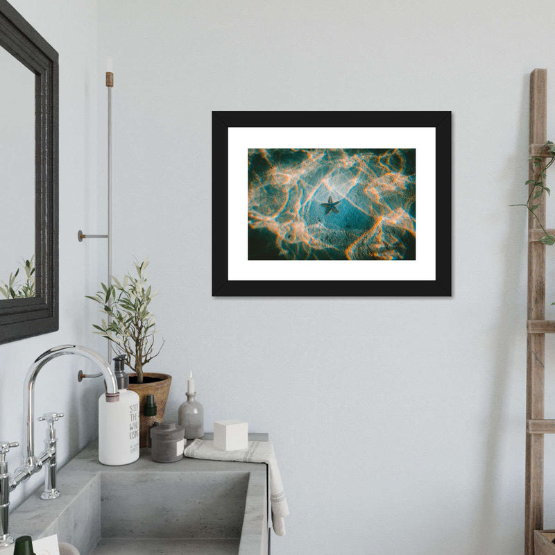 Sandy Underwater Starfish Wall Art
