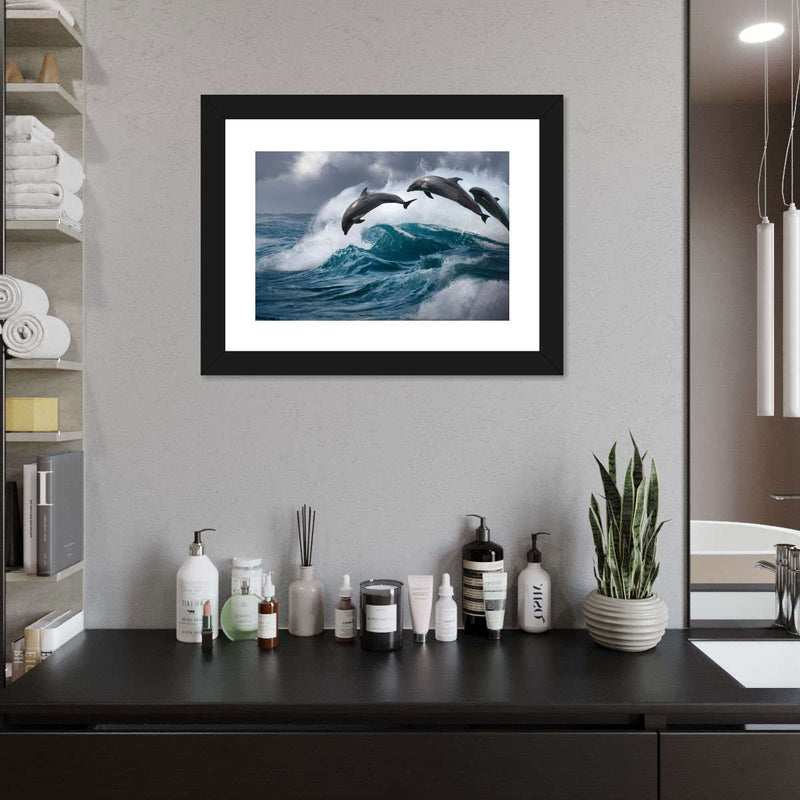 Leaping Dolphins Wall Art