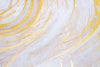 White And Gold Abstract Wall Art