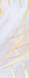 White And Gold Abstract Wall Art