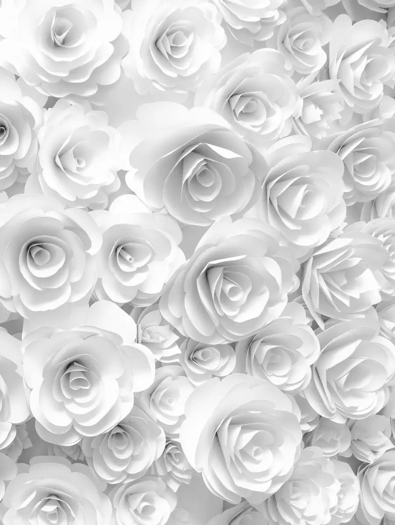 White Roses Wall Art