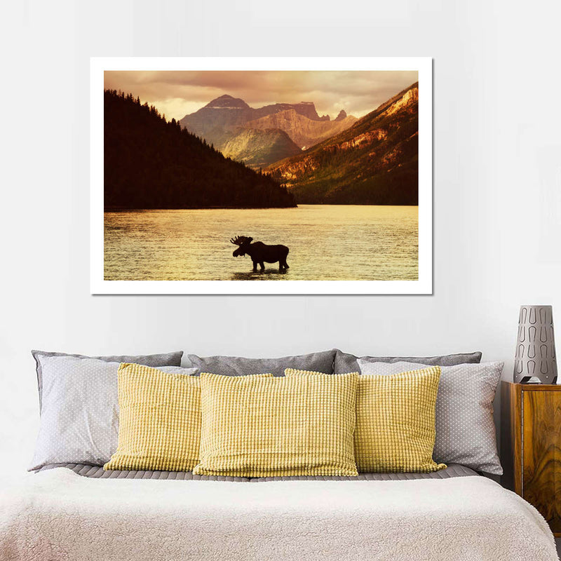 Lake Moose Wall Art