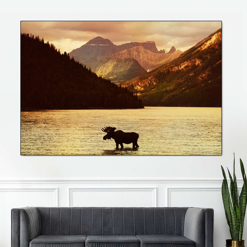 Lake Moose Wall Art