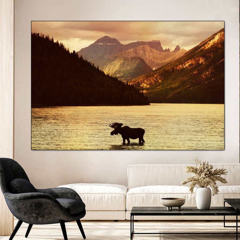 Lake Moose Wall Art