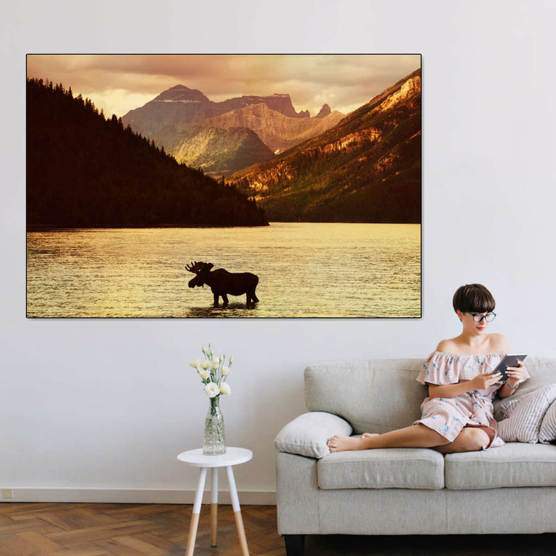 Lake Moose Wall Art