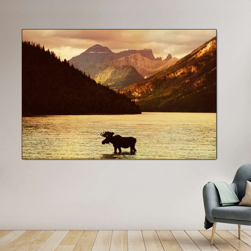 Lake Moose Wall Art