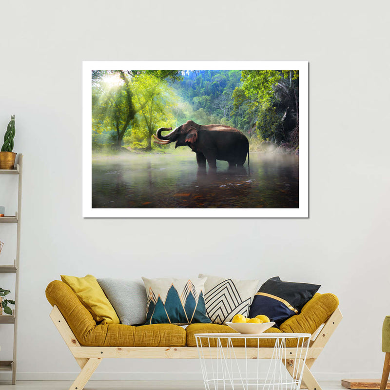 Wild Elephant Wall Art