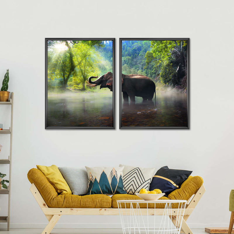 Wild Elephant Wall Art