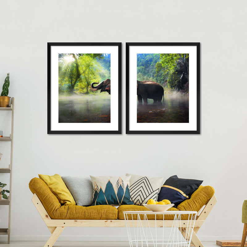 Wild Elephant Wall Art