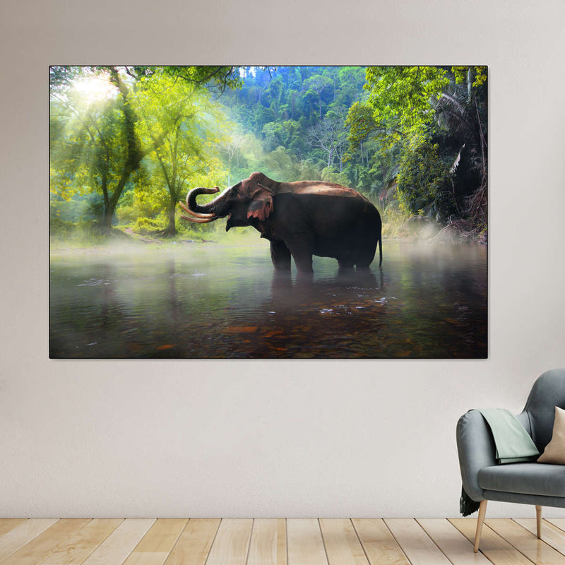 Wild Elephant Wall Art