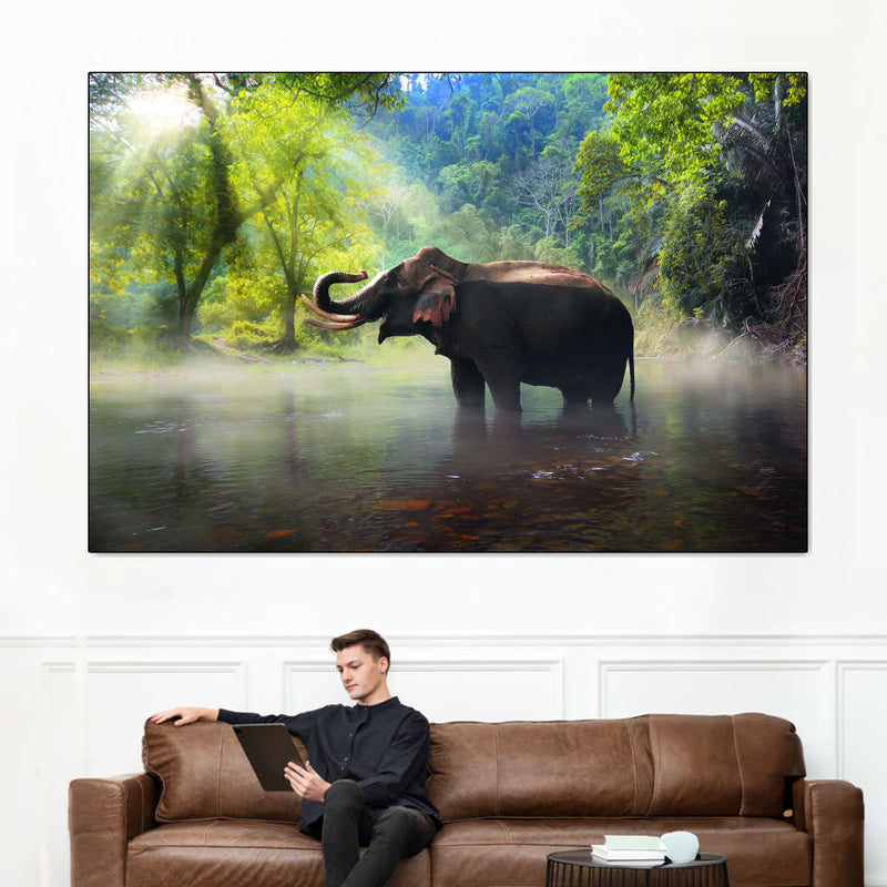 Wild Elephant Wall Art