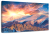 Snowy Mountain Sunrise Wall Art