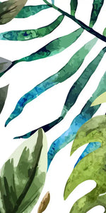 Wild Monstera Leaves Wall Art