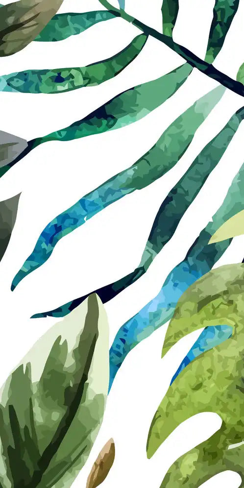 Wild Monstera Leaves Wall Art