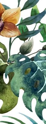 Wild Monstera Leaves Wall Art