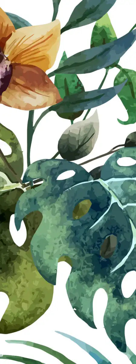Wild Monstera Leaves Wall Art