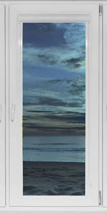 Window To Moonlit Beach Wall Art