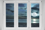 Window To Moonlit Beach Wall Art