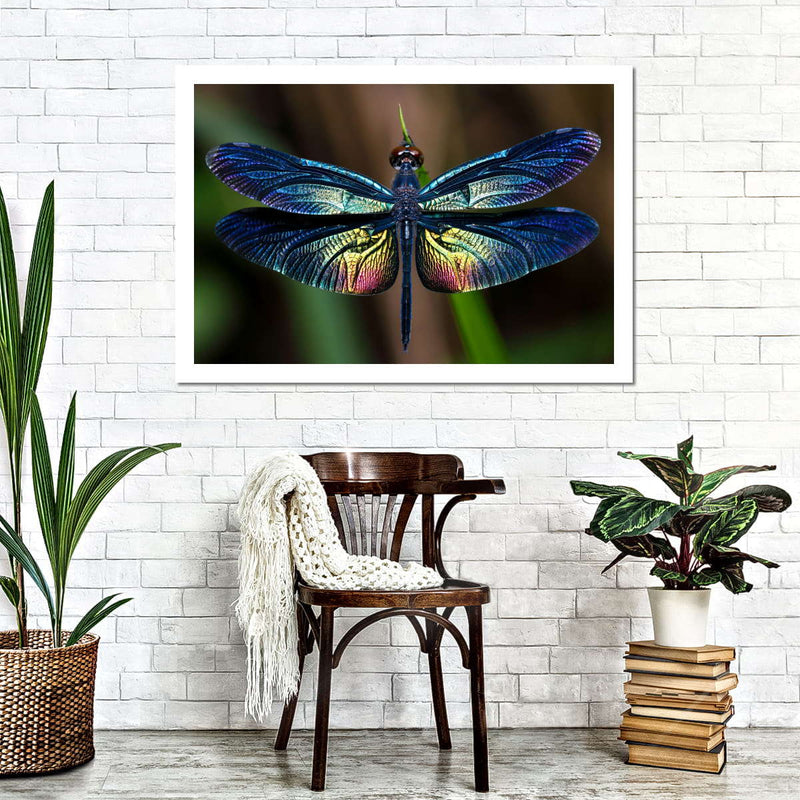 Prismatic Dragonfly Wall Art