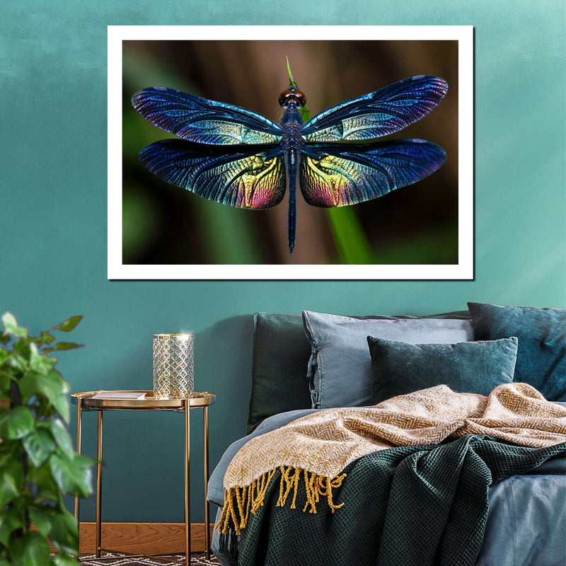 Prismatic Dragonfly Wall Art
