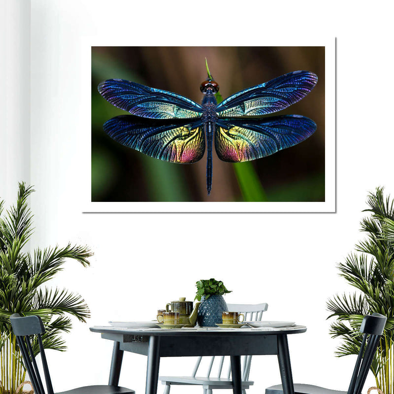 Prismatic Dragonfly Wall Art