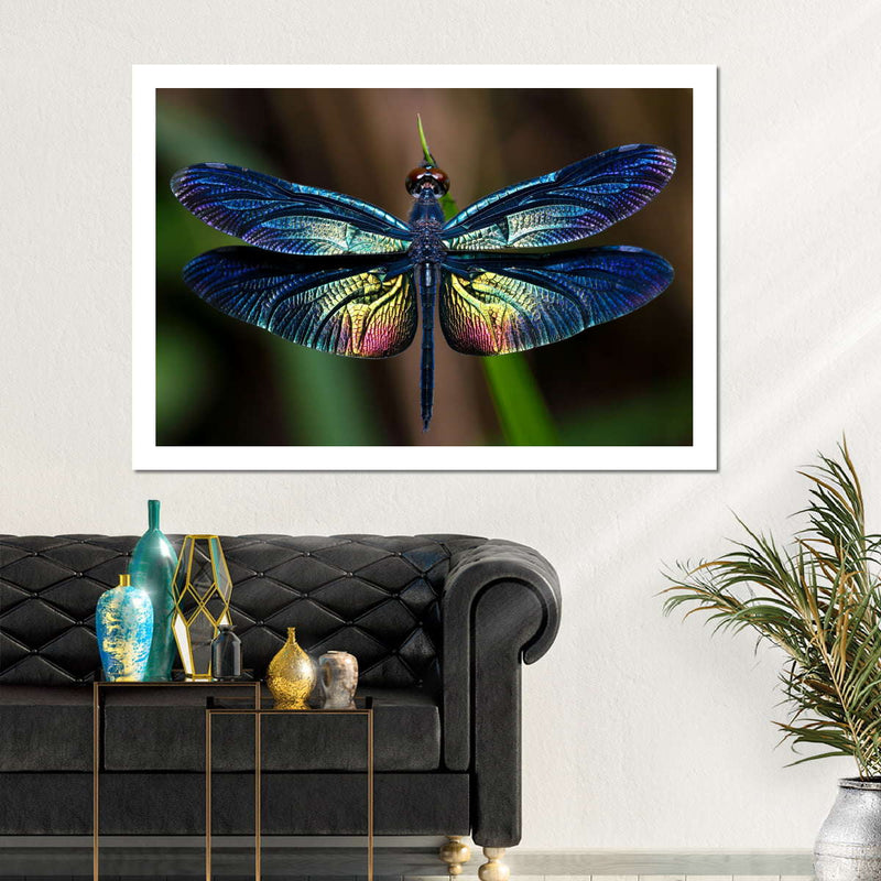 Prismatic Dragonfly Wall Art