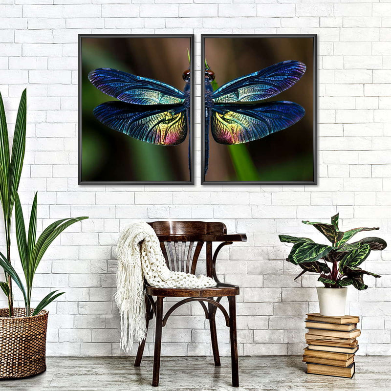 Prismatic Dragonfly Wall Art