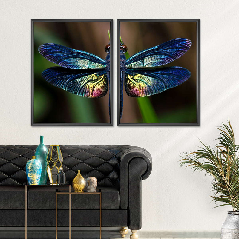 Prismatic Dragonfly Wall Art