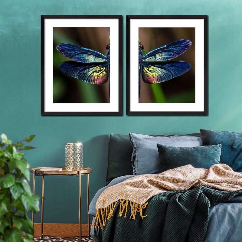 Prismatic Dragonfly Wall Art