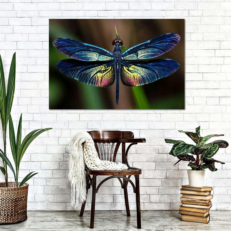 Prismatic Dragonfly Wall Art