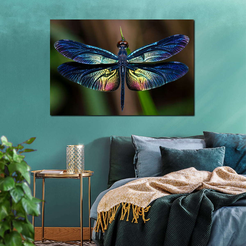 Prismatic Dragonfly Wall Art