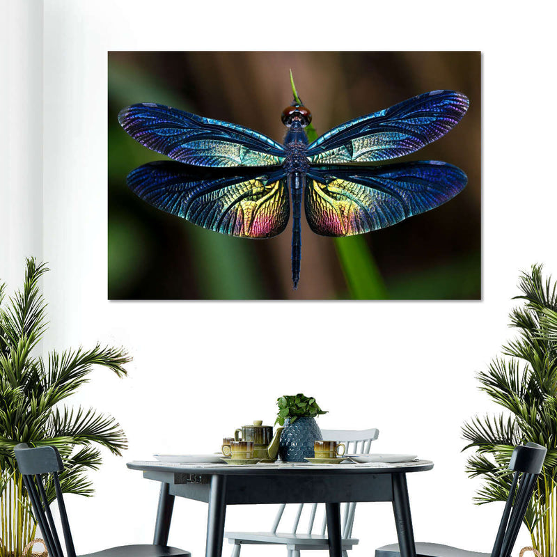Prismatic Dragonfly Wall Art