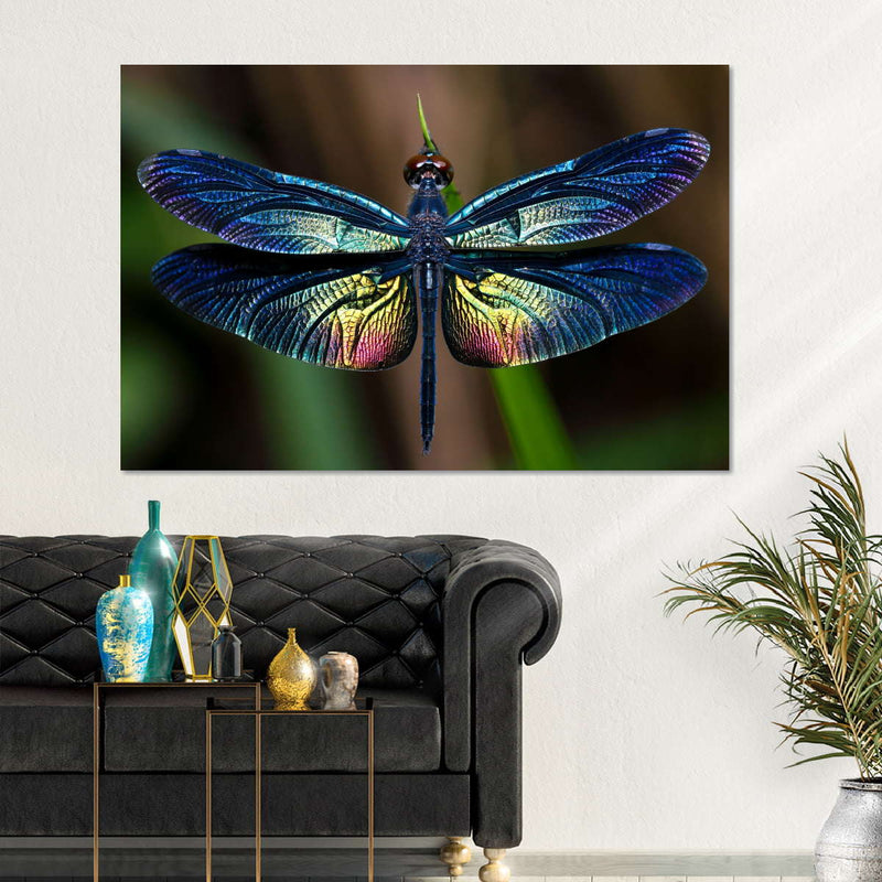 Prismatic Dragonfly Wall Art