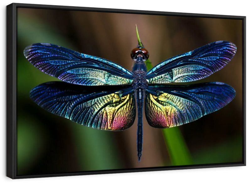 Prismatic Dragonfly Wall Art