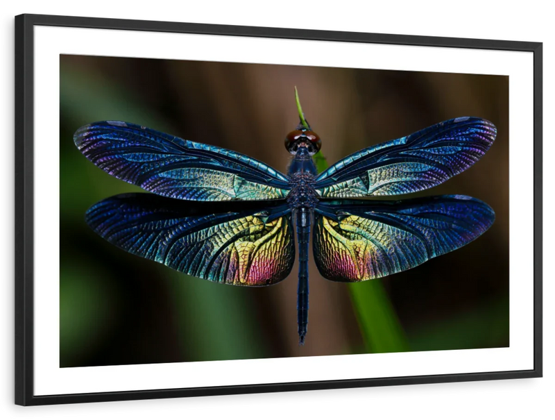 Prismatic Dragonfly Wall Art