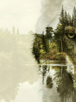 Wolf Head Silhouette Wall Art