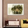 Wolf Head Silhouette Wall Art