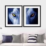 Mystic Wolf Eyes Wall Art