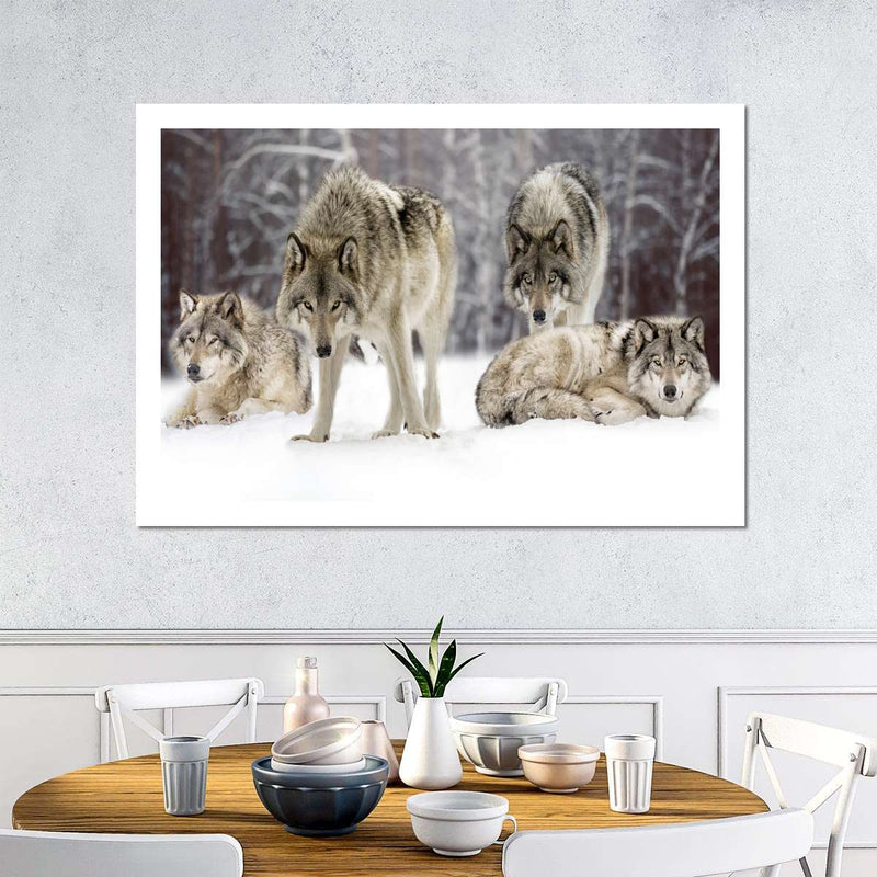 Wolf Pack Wall Art