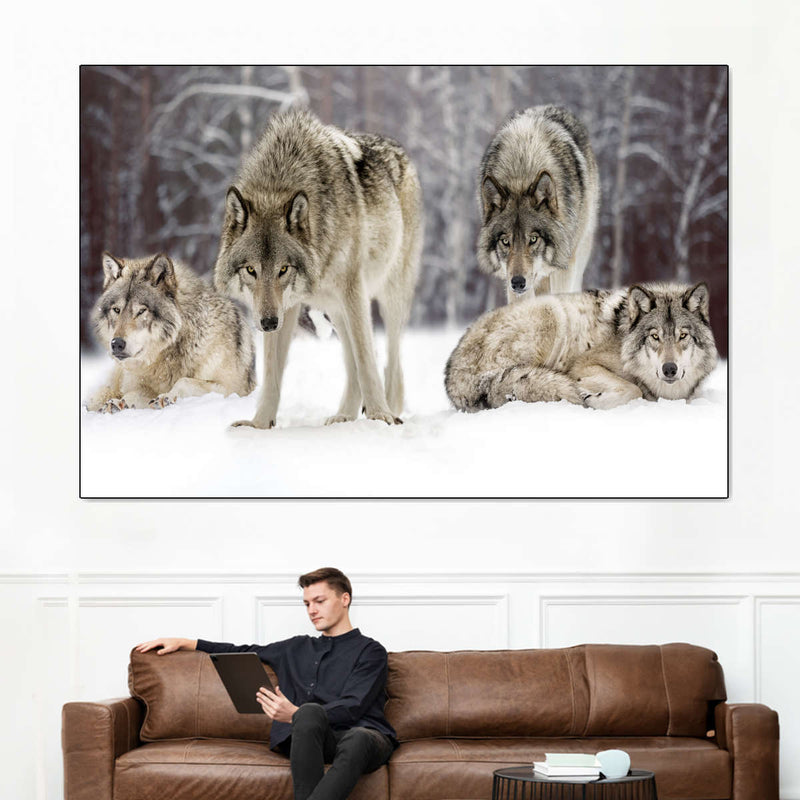 Wolf Pack Wall Art