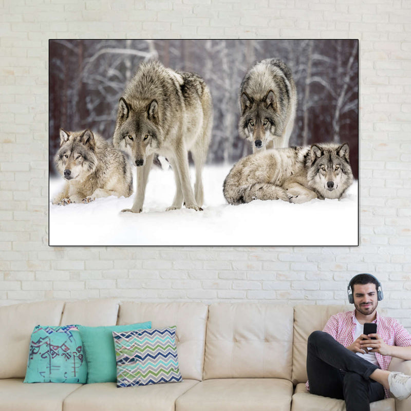 Wolf Pack Wall Art
