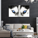 Husky's Eyes Wall Art