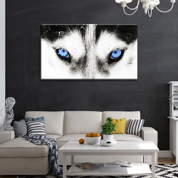 Husky's Eyes Wall Art