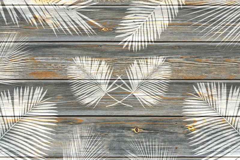 Wooden Palm Leaves Wall Art