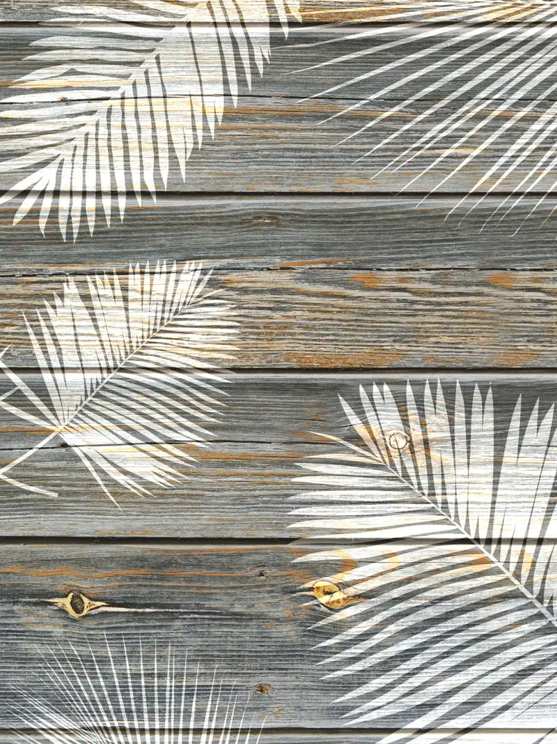 Wooden Palm Leaves Wall Art