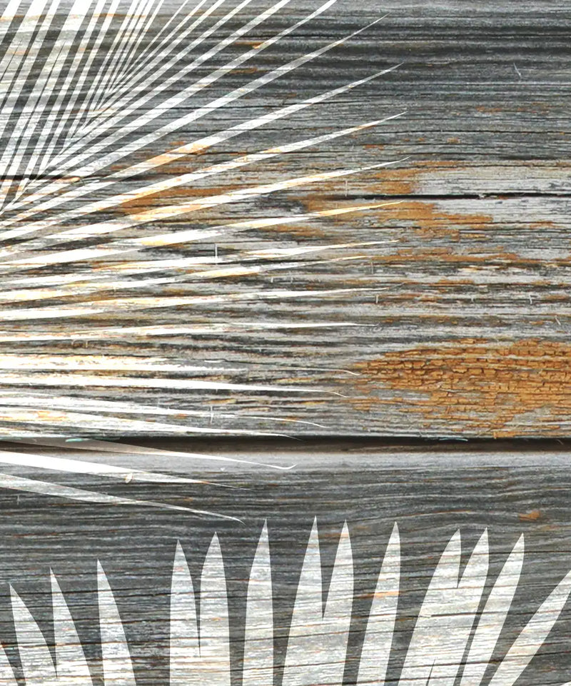 Wooden Palm Leaves Wall Art