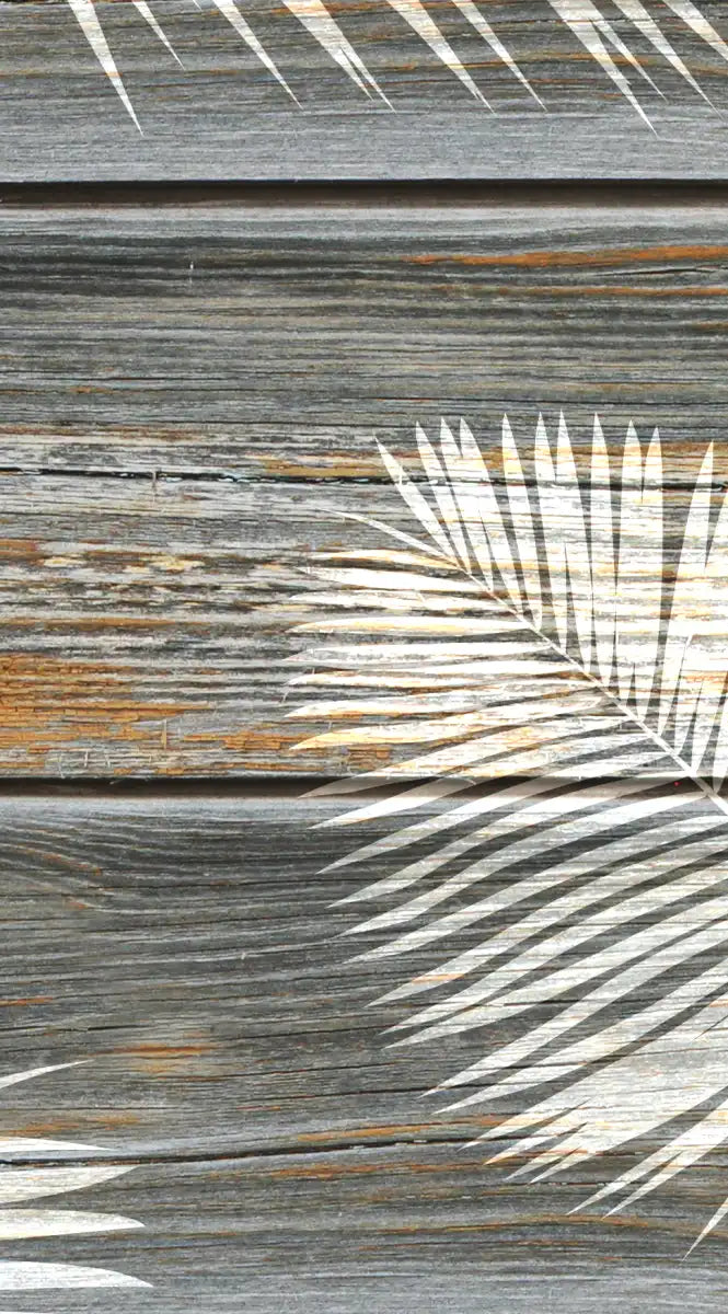 Wooden Palm Leaves Wall Art