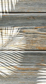 Wooden Palm Leaves Wall Art